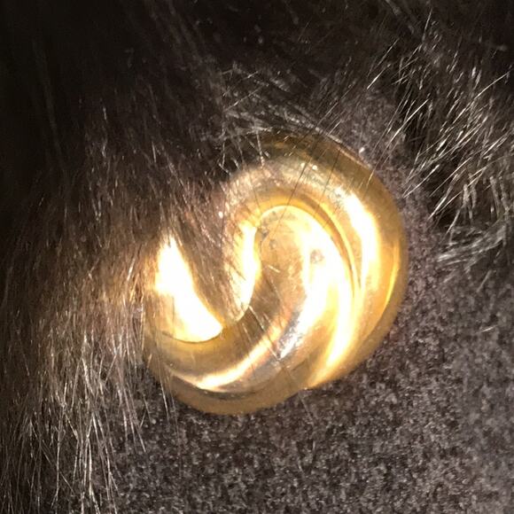 Vintage Glam Andrea Wool Maxi Coat with Fox Fur Collar. 12 - Picture 10 of 15